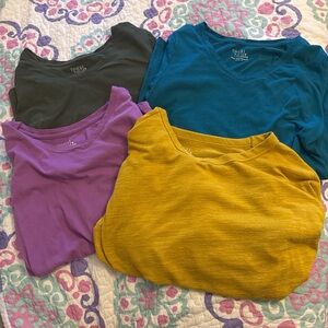 Time and Tru Colorful Short Sleeve Tees